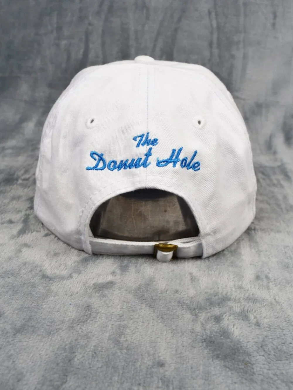 The Donut Hole White Embroidered Cute Funny Unisex Adjustable Dad Hat Cap